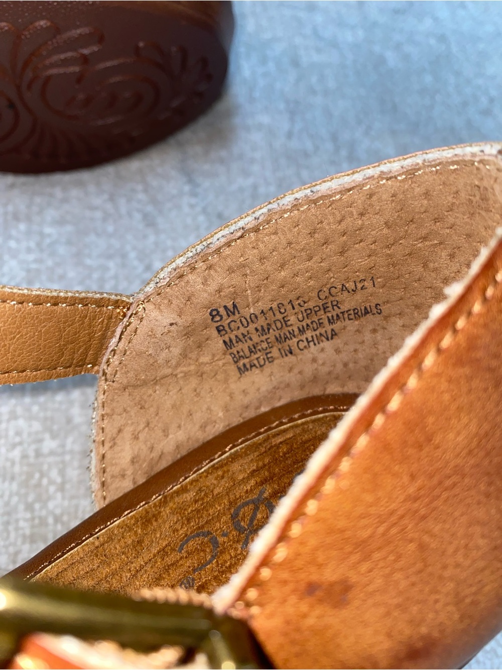 b.o.c. by Born Women's Gia Mary Jane Platform Clogs – Tan Brown Size 8 - Picture 3 of 12